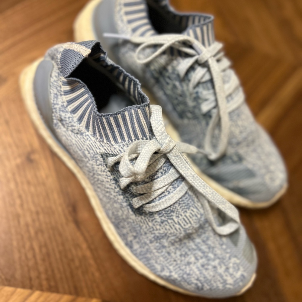 Adidas Ultra Boost uncaged light blue size 8 knit
